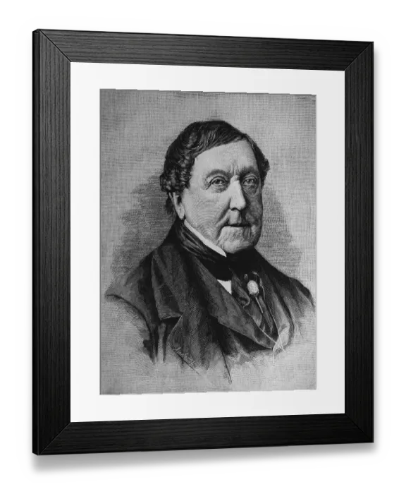 Framed Print : Historical engraving, Gioacchino Antonio Rossini Framed Print : Historical engraving, Gioacchino Antonio Rossini