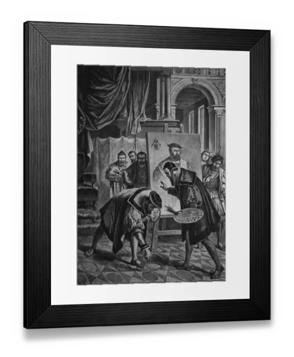 Framed Print : Historical engraving, Emperor Charles V