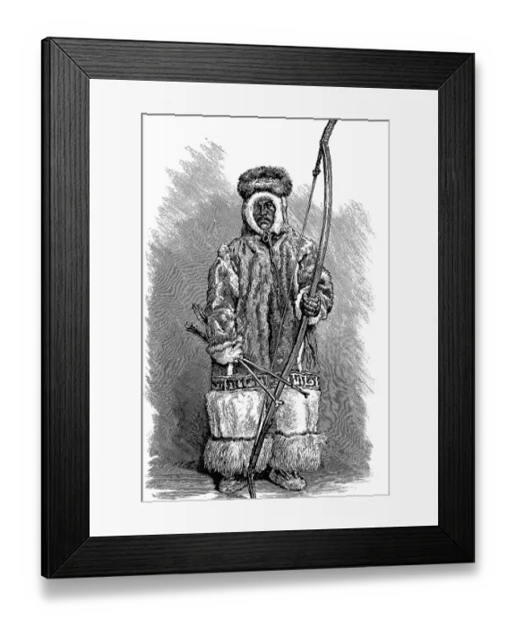 Framed Print : Ostyak man, member of a tribe in Siberia