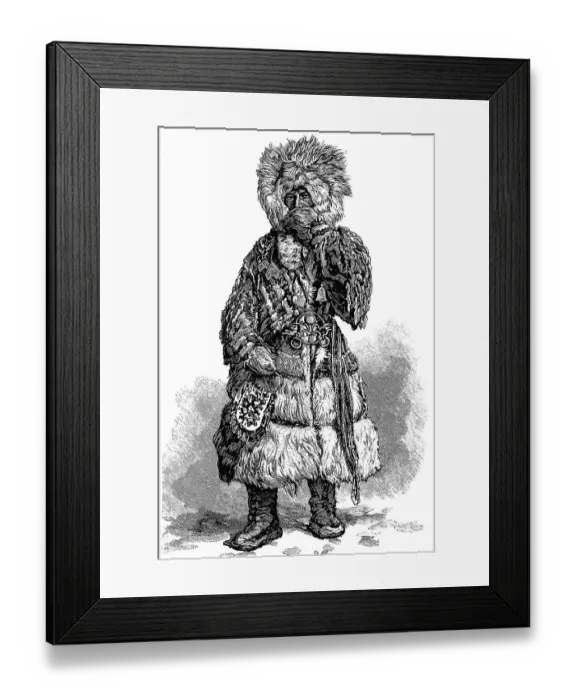Framed Print : Ostyak man, member of a tribe in Siberia