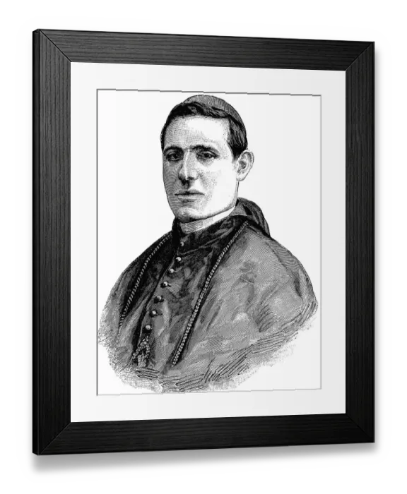 Framed Print : Mariano Cardinal Rampolla del Tindaro