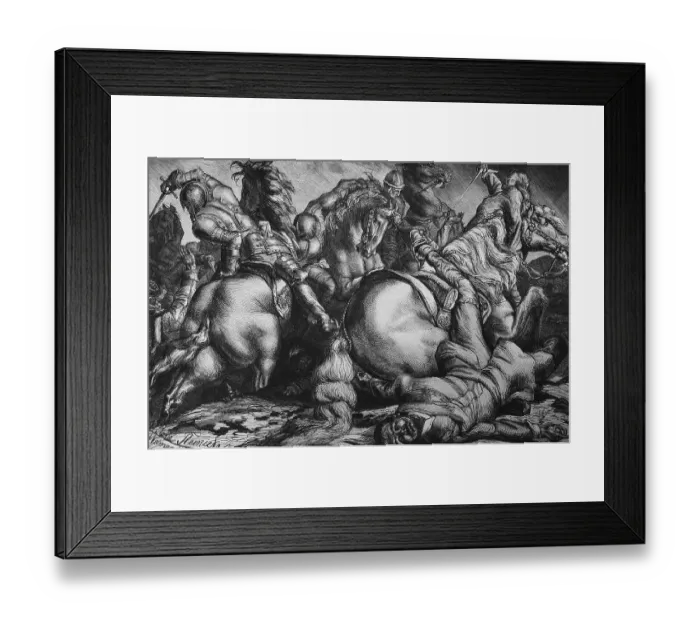 Framed Print : The death of Gustavus Adolphus