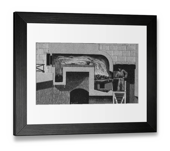Framed Print : Cremation apparatus on the Pere-Lachaise cemetery Framed Print : Cremation apparatus on the Pere-Lachaise cemetery