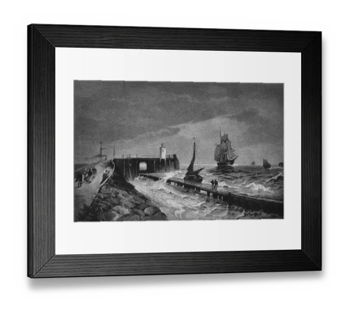 Framed Print : Alte Liebe lighthouse in Cuxhaven