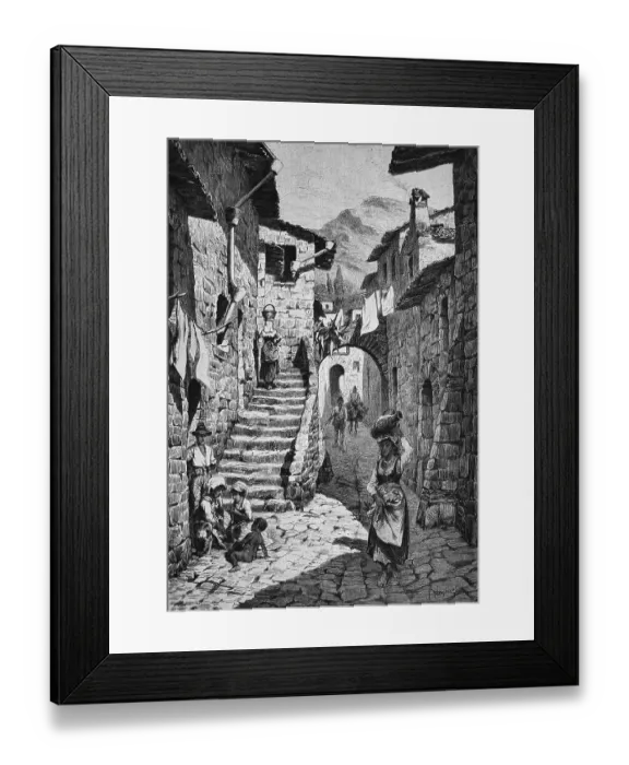 Framed Print : Main street in Gori, the regional capital of Shida Kartli Framed Print : Main street in Gori, the regional capital of Shida Kartli