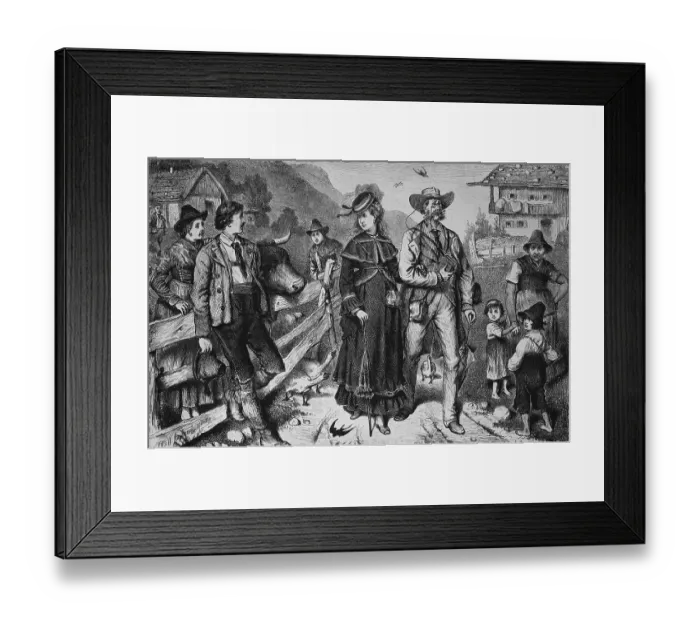 Framed Print : The first summer visitors arrive in the mountains