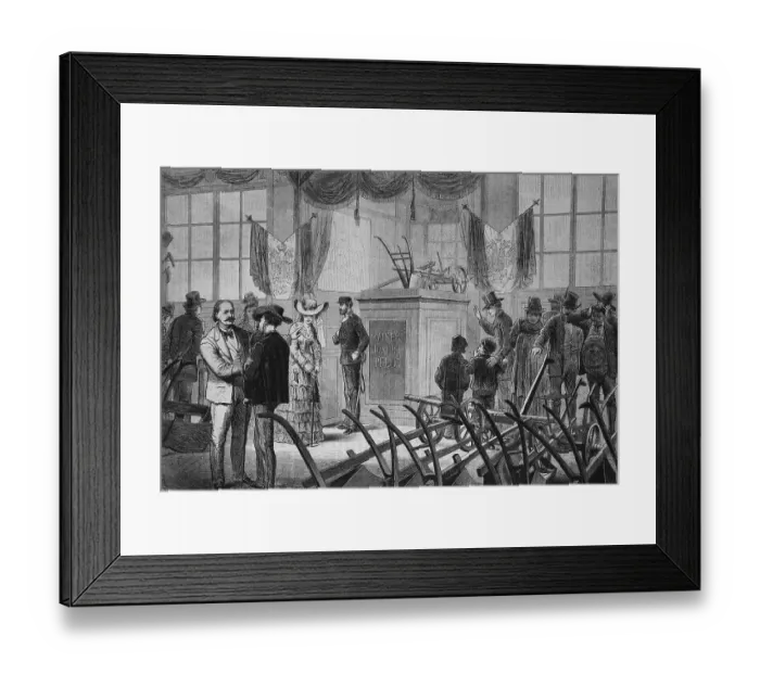 Framed Print : The plow pavilion at the Vienna World Exhibition Framed Print : The plow pavilion at the Vienna World Exhibition