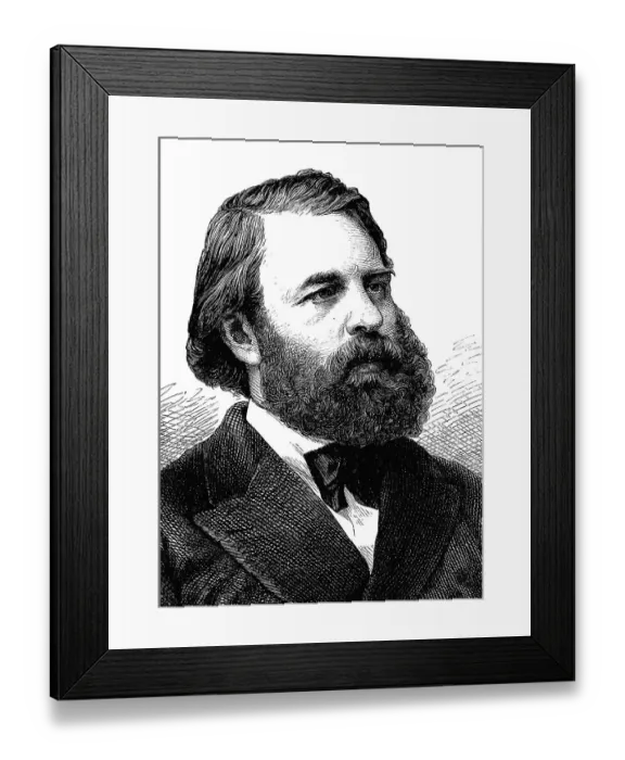 Framed Print : Joseph Joachim, 1831 - 1907, Austro-Hungarian violinist