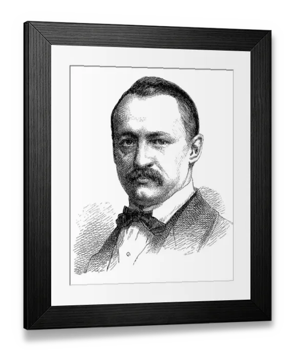 Framed Print : Julius Jordan, 1813 - 1893, also known as Franz Alexander Wilhelm Julius Jordan