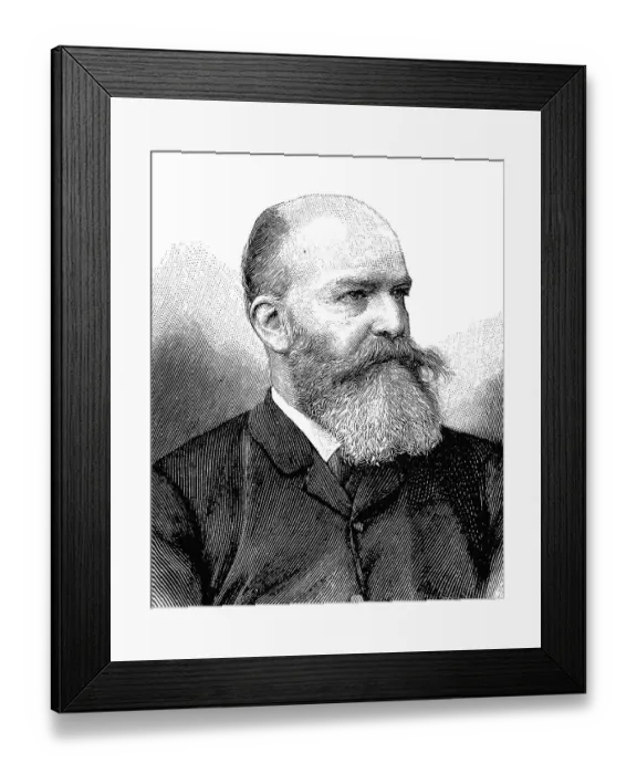 Framed Print : Georg Moritz Ebers, 1837 - 1898 Framed Print : Georg Moritz Ebers, 1837 - 1898