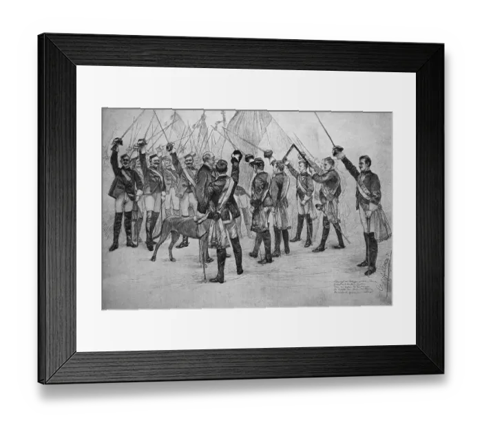 Framed Print : German students visiting Bismarck in Kissingen Framed Print : German students visiting Bismarck in Kissingen