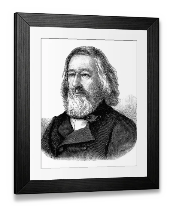 Framed Print : Karl von Holtei, 1798 - 1880, a German writer