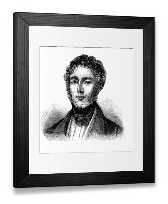 Framed Print : Karl Braun, 1822 - 1893, a German politician Framed Print : Karl Braun, 1822 - 1893, a German politician