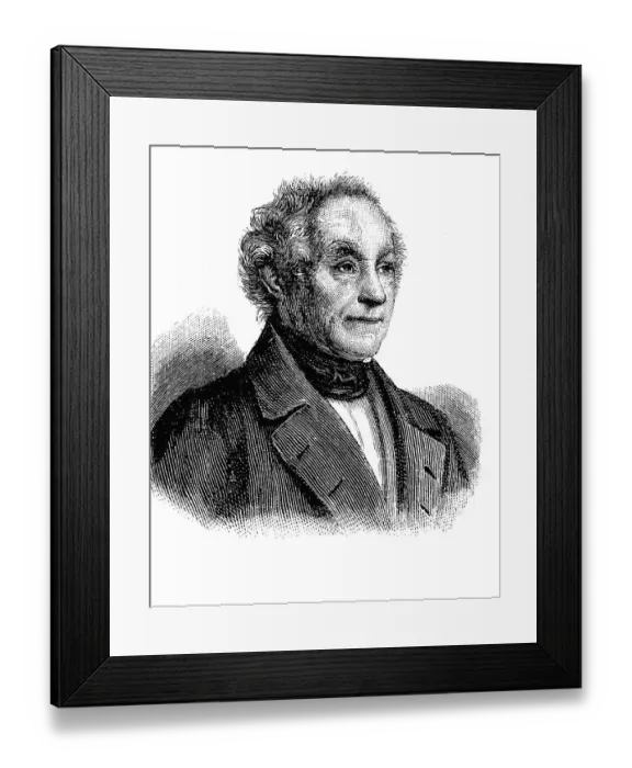Framed Print : Johann Adam von Itzstein, 1775 - 1855