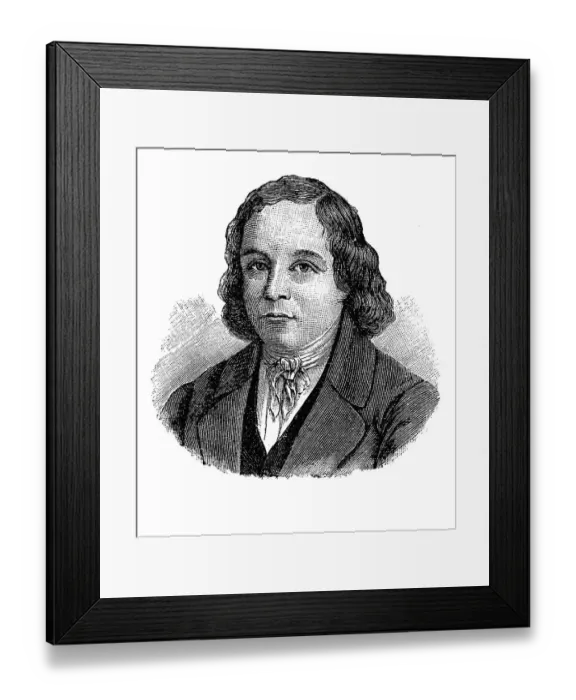 Framed Print : Johann Georg August Wirth, 1798 - 1848