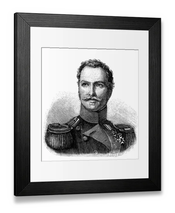Framed Print : Friedrich Balduin Ludwig Freiherr von Gagern