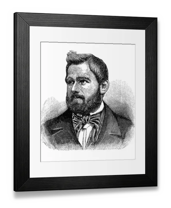 Framed Print : Wilhelm Michael Schaffrath, 1814 - 1893