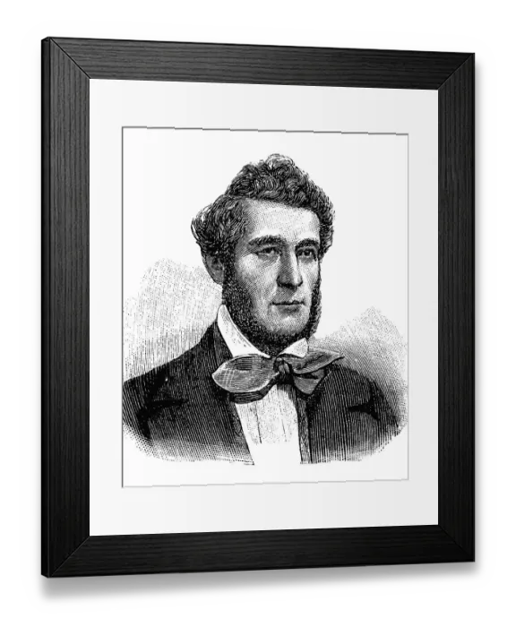 Framed Print : Johann Gustav Wilhelm Moritz Heckscher Framed Print : Johann Gustav Wilhelm Moritz Heckscher