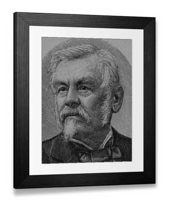 Framed Print : Carl Friedrich Wilhelm Jordan, 1819 - 1904
