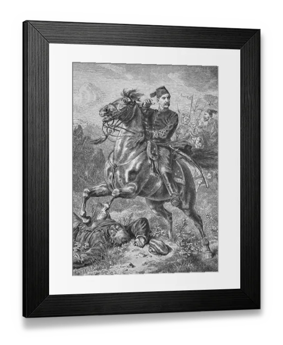 Framed Print : Suleiman Pasha, 1838-1892, Ottoman officer Framed Print : Suleiman Pasha, 1838-1892, Ottoman officer