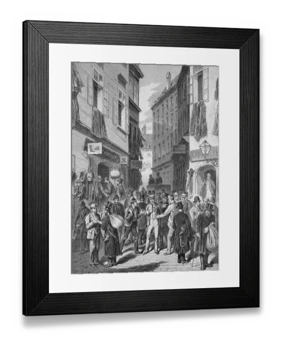 Framed Print : Judengasse, Jew's alleyway Framed Print : Judengasse, Jew's alleyway
