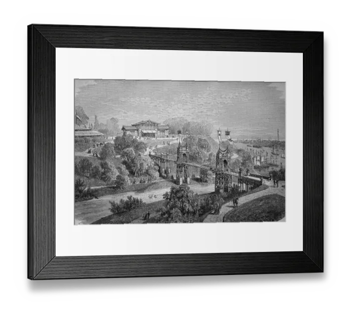 Framed Print : Projected construction of the international horticulture exhibition in Hamburg Framed Print : Projected construction of the international horticulture exhibition in Hamburg