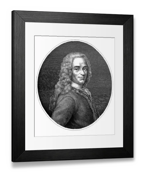 Framed Print : Voltaire, 1694 - 1778, actually Francois Marie Arouet