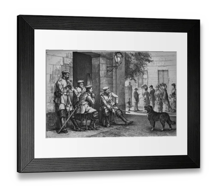 Framed Print : Guard Cuirassiers of the Charlottenburg Palace Guard