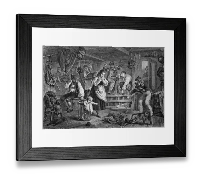 Framed Print : Guest house at the time of the Confederation of the Rhine