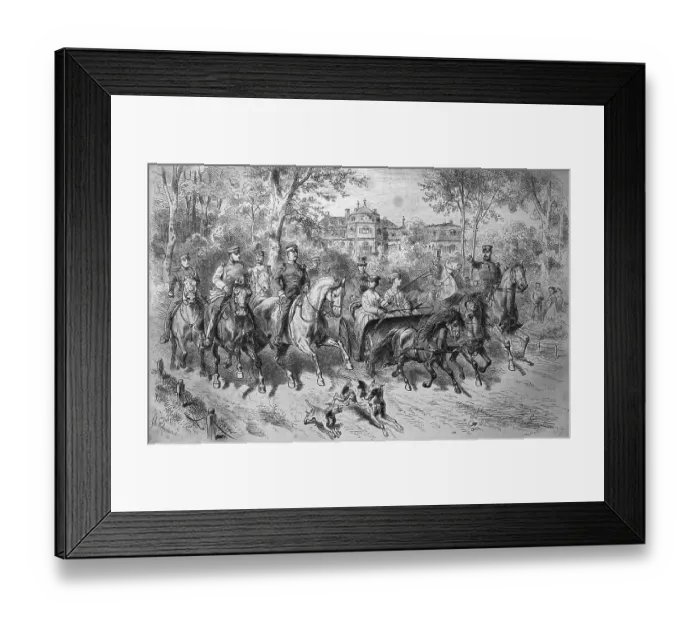 Framed Print : Hofgarten park in Duesseldorf, from left: Prince Frederick Framed Print : Hofgarten park in Duesseldorf, from left: Prince Frederick