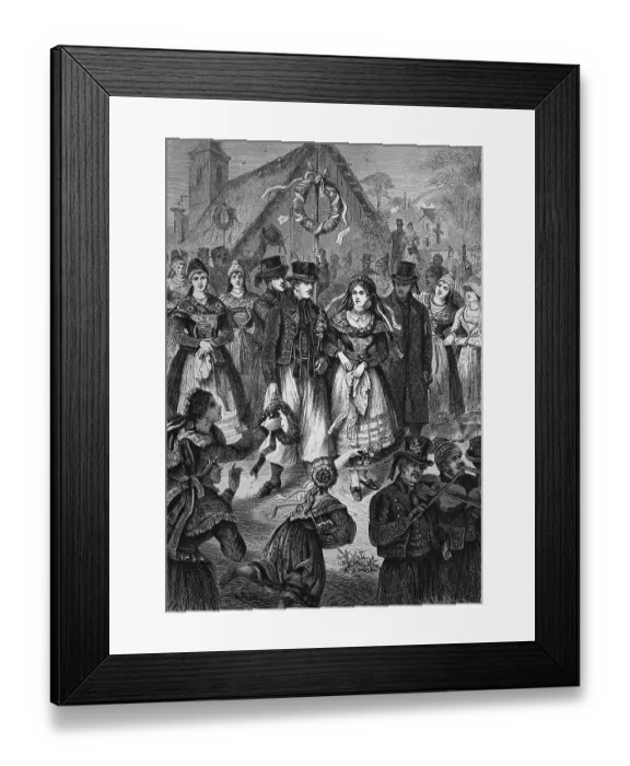 Framed Print : Wedding in Moenchgut on Ruegen Framed Print : Wedding in Moenchgut on Ruegen