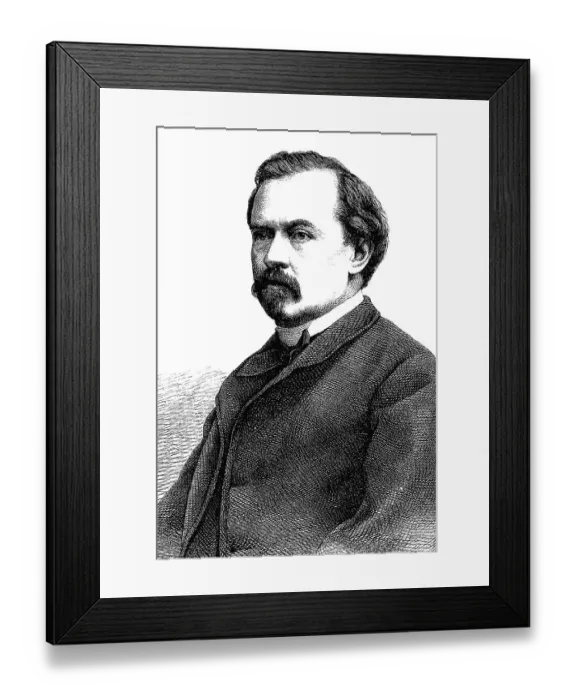 Framed Print : Alfred Meissner, 1822-1885, an Austrian writer Framed Print : Alfred Meissner, 1822-1885, an Austrian writer