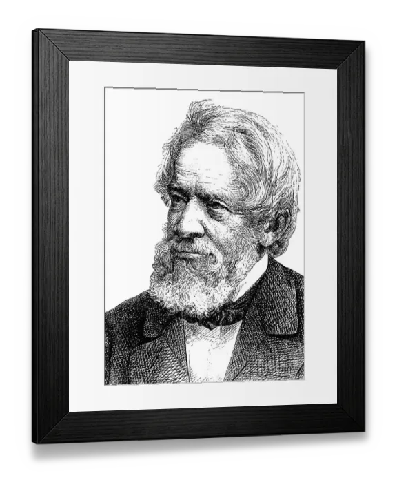 Framed Print : Heinrich Wilhelm Dove, 1803-1879