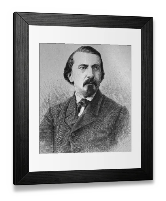 Framed Print : Karl Rudolf Gottschall, 1823-1909 Framed Print : Karl Rudolf Gottschall, 1823-1909