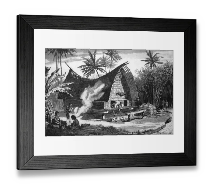 Framed Print : Large house in Hihiaura, Eastern Cape