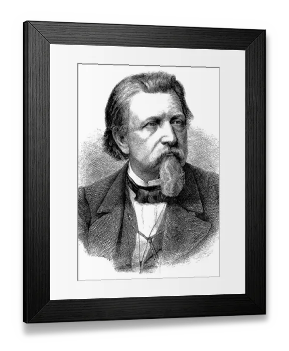 Framed Print : Karl Ferdinand Gutzkow, 1811 - 1878 Framed Print : Karl Ferdinand Gutzkow, 1811 - 1878
