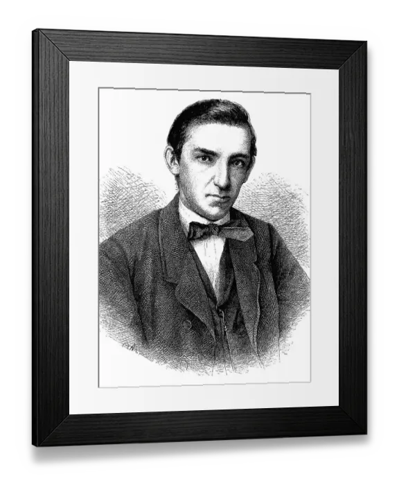 Framed Print : Frederick Dittes, 1829 - 1896, a German educator Framed Print : Frederick Dittes, 1829 - 1896, a German educator