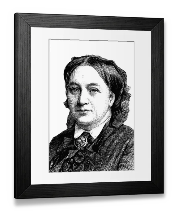 Framed Print : Anna Schepeler-Lette, 1829 - 1897
