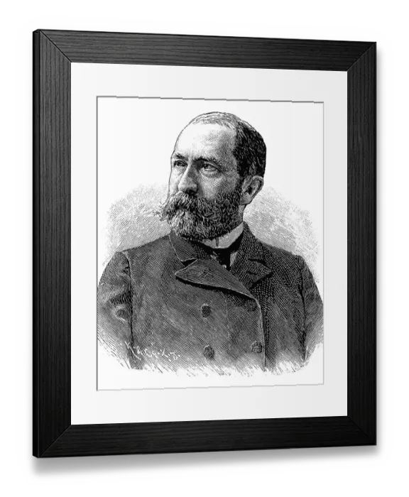 Framed Print : Heinrich Carl Joseph Ritter von Mendel