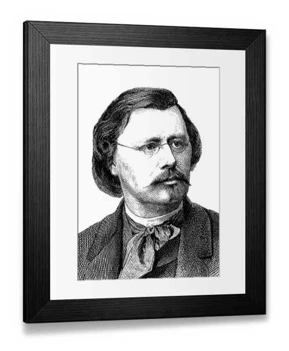 Framed Print : Wilhelm Scholz, 1824 - 1893, a German illustrator and caricaturist Framed Print : Wilhelm Scholz, 1824 - 1893, a German illustrator and caricaturist