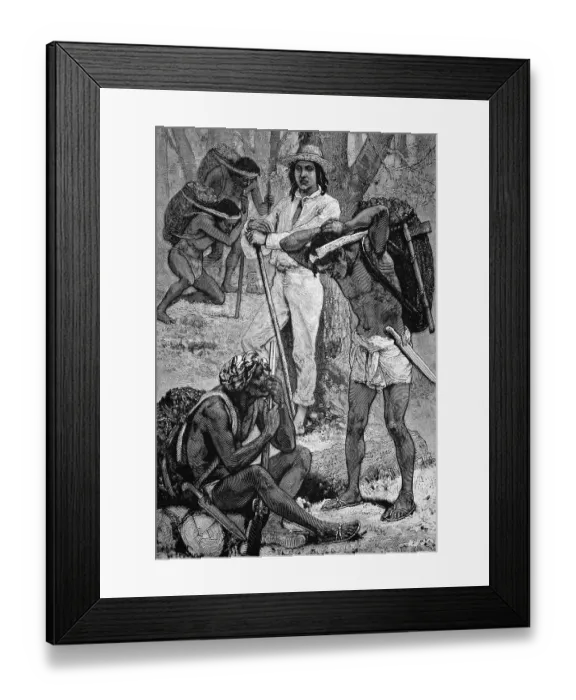 Framed Print : Indiarubber gatherers, New Granada Framed Print : Indiarubber gatherers, New Granada