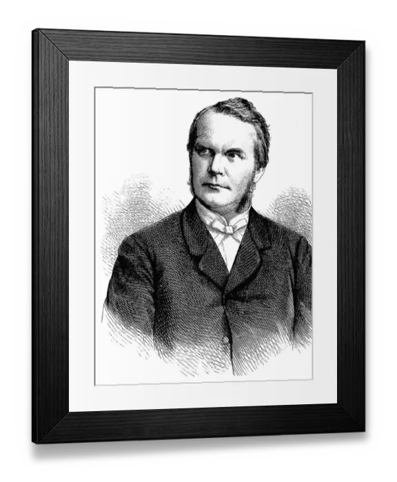 Framed Print : Adolf Stoecker, 1835 - 1906, a German Protestant theologian and politician