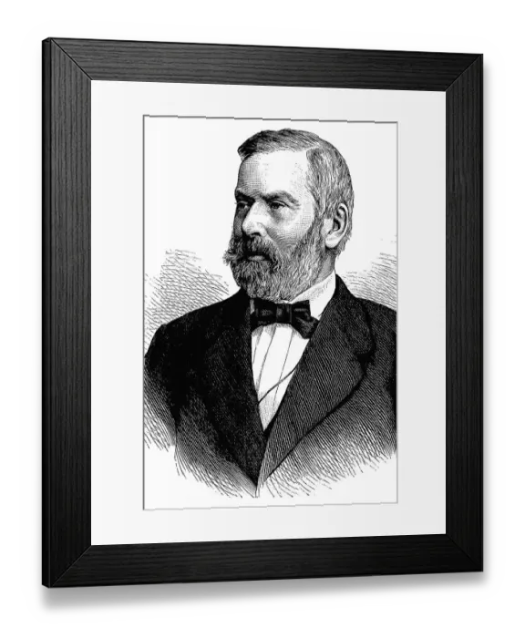 Framed Print : Wilhelm Wattenbach, 1819 - 1897