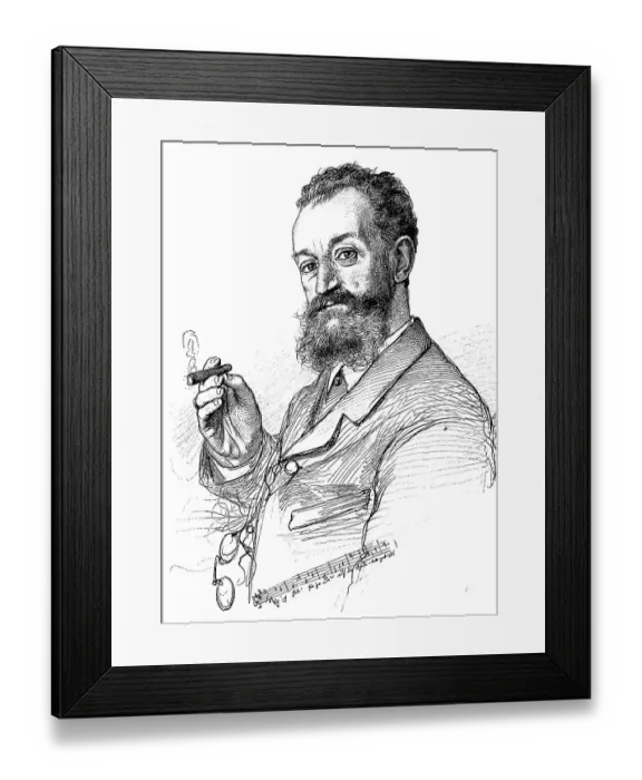 Framed Print : Carl Joseph Milloecker, also known as Karl Milloecker