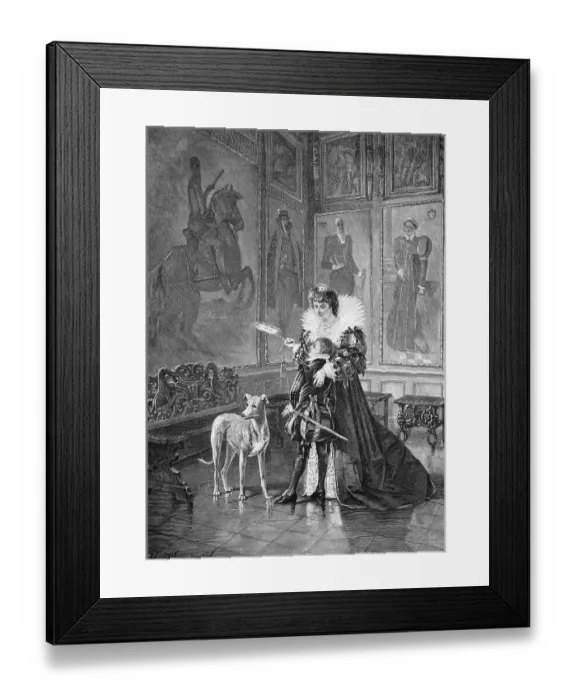 Framed Print : At the ancestral portrait gallery Framed Print : At the ancestral portrait gallery