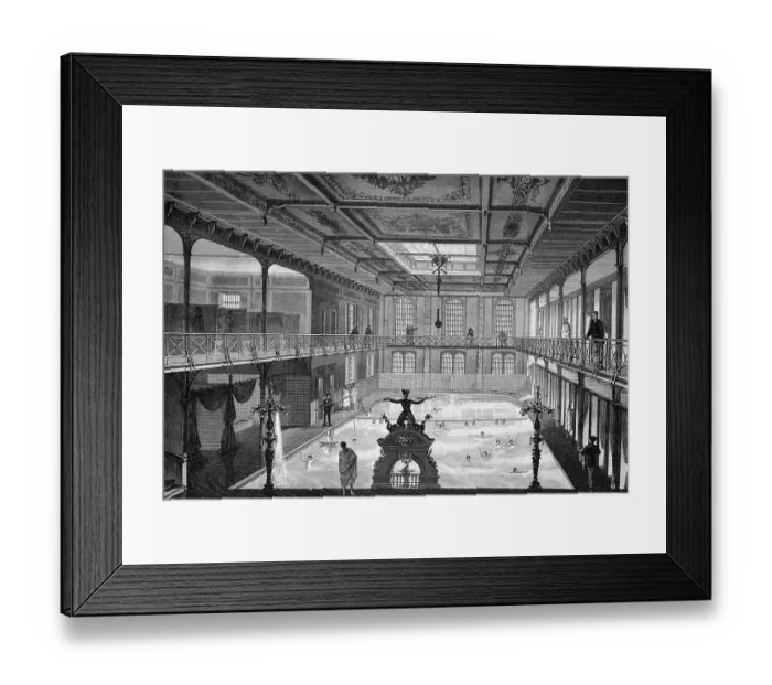 Framed Print : The new indoor swimming pool in Stuttgart Framed Print : The new indoor swimming pool in Stuttgart