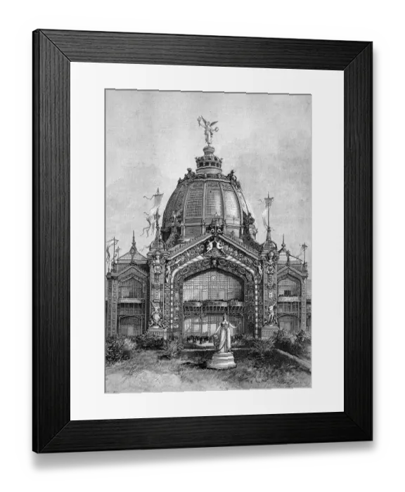Framed Print : Central Dome of the Paris Exhibition