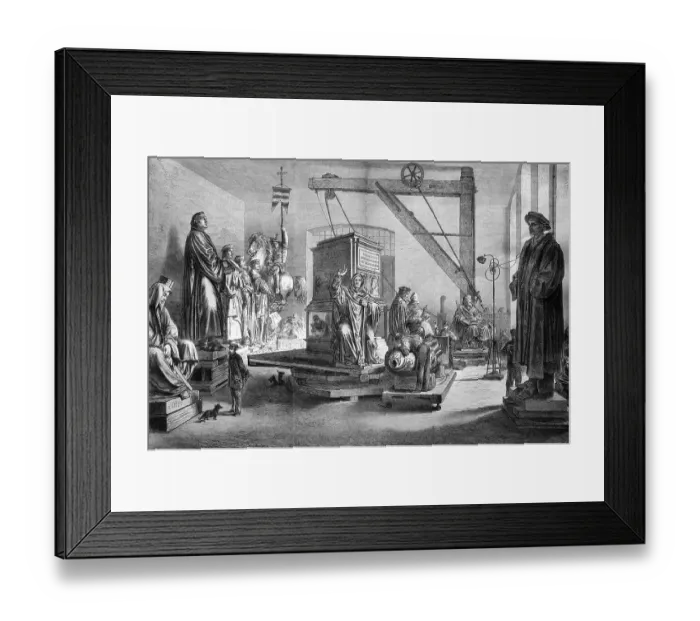 Framed Print : Luther Memorial in the Ziseliersaal