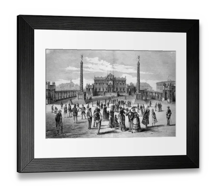 Framed Print : Decoration of Augustinerplatz square during the Kaisertage Framed Print : Decoration of Augustinerplatz square during the Kaisertage