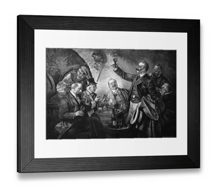 Framed Print : Wine tasting of the councilmen Framed Print : Wine tasting of the councilmen